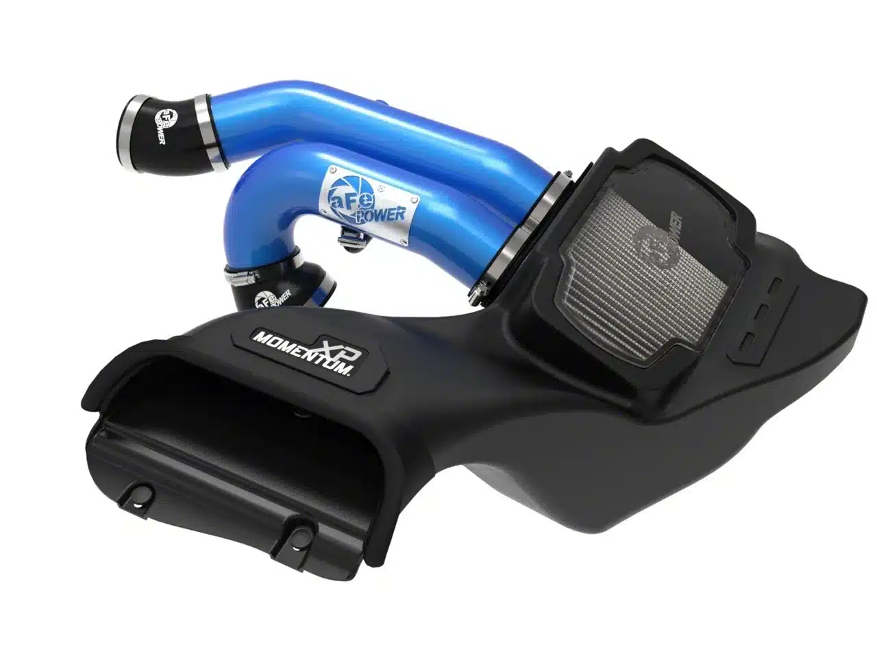 AFE Momentum XP Cold Air Intake with Pro DRY S Filter; Blue (21-26 3.5L EcoBoost F-150)