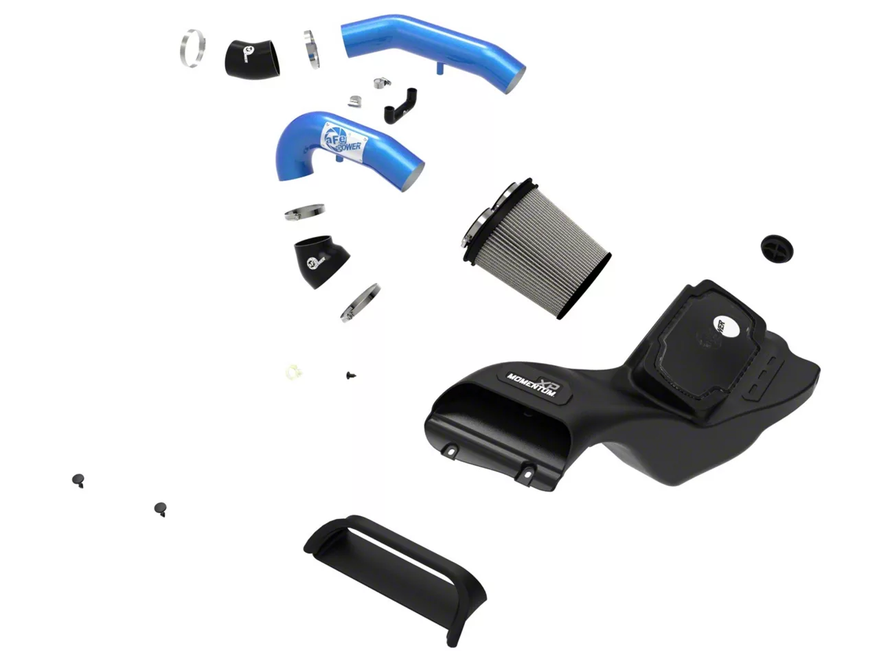 AFE Momentum XP Cold Air Intake with Pro DRY S Filter; Blue (21-26 3.5L EcoBoost F-150) - Image 3