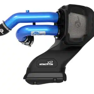 Alternative view of AFE Momentum XP Cold Air Intake with Pro DRY S Filter; Blue (21-26 3.5L EcoBoost F-150)