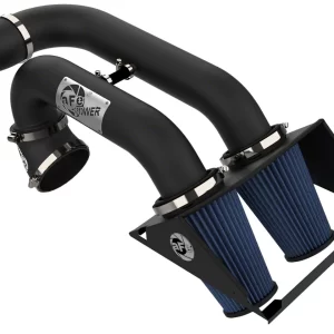 AFE Magnum FORCE Stage-2 Cold Air Intake with Pro 5R Oiled Filter; Black (15-26 2.7L EcoBoost F-150)