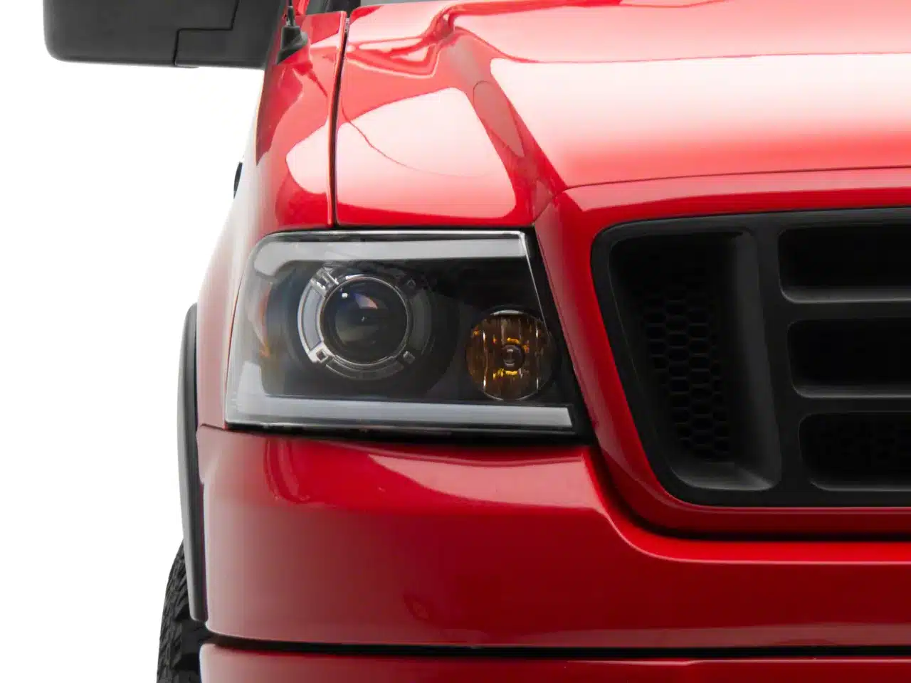 Raxiom Axial Series LED Projector Headlights with Sequential LED Bar; Black Housing; Clear Lens (04-08 F-150) - Image 3