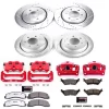 PowerStop Z36 Extreme Truck and Tow 6-Lug Brake Rotor, Pad and Caliper Kit; Front and Rear (12-14 2WD/4WD F-150; 15-17 F-150 w/ Manual Parking Brake; 17-18 F-150 Raptor)