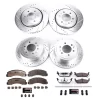 PowerStop Z36 Extreme Truck and Tow 6-Lug Brake Rotor and Pad Kit; Front and Rear