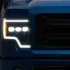 Raxiom CXR Series LED Projector Headlights; Black Housing; Clear Lens (09-14 F-150)