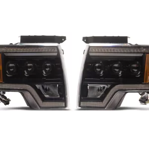 Alternative view of Raxiom CXR Series LED Projector Headlights; Black Housing; Clear Lens (09-14 F-150)