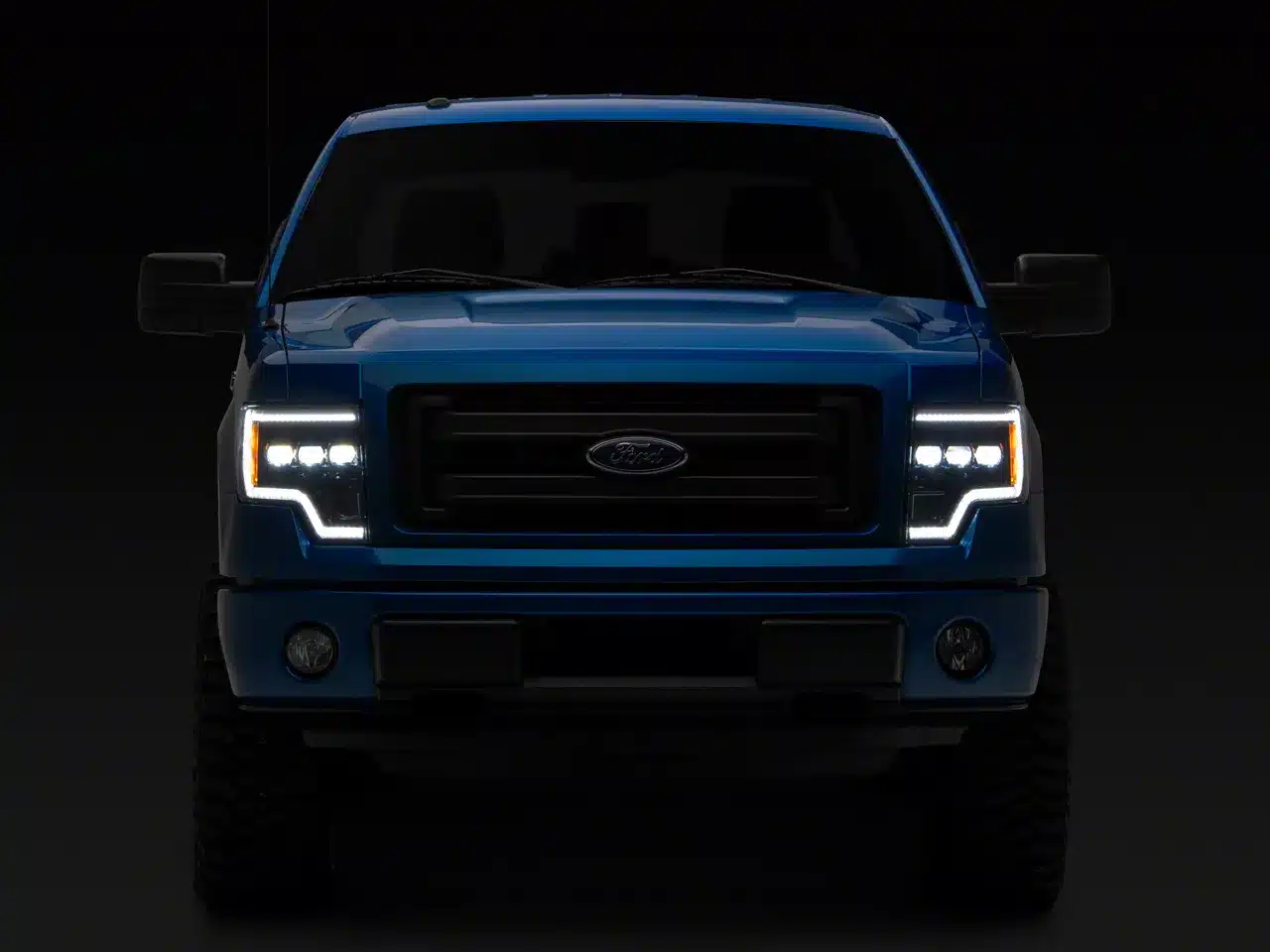 Raxiom CXR Series LED Projector Headlights; Black Housing; Clear Lens (09-14 F-150) - Image 3