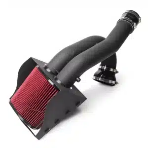 RedRock Cold Air Intake; Wrinkle Black (15-26 2.7L EcoBoost F-150)