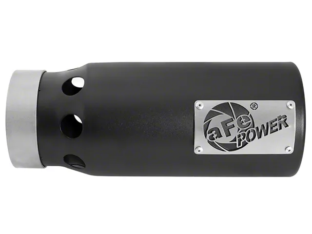 AFE SATURN 4S 409 Stainless Steel Exhaust Tip; 5-Inch; Black (Fits 4-Inch Tailpipe) - Image 4