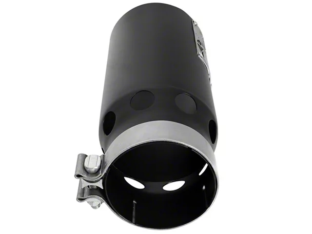 AFE SATURN 4S 409 Stainless Steel Exhaust Tip; 5-Inch; Black (Fits 4-Inch Tailpipe) - Image 3