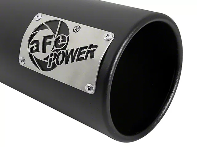 AFE SATURN 4S 409 Stainless Steel Exhaust Tip; 5-Inch; Black (Fits 4-Inch Tailpipe) - Image 2