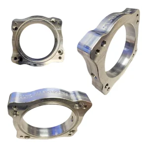 80mm Coyote Throttle Body to Intake Billet Adapter Plate with Nitrous/Meth Port (11-14 3.7L F-150)