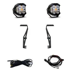 Baja Designs LP4 Pro LED Lights with A-Pillar Mounting Brackets (21-26 F-150 Raptor)