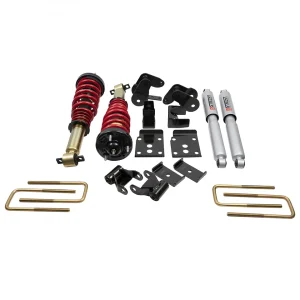 Belltech Height Adjustable Lowering Coil-Over Kit for 1 to 3-Inch Drop and 4-Inch Rear Drop (15-20 F-150, Excluding Raptor)