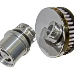 CFM Performance Baffled Billet Valve Cover Breather; Chrome(11-15 3.5L EcoBoost F-150)Find parts that fit my vehicle
