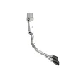 Corsa Performance Sport Single Exhaust System with Twin Black Tips; Side Exit (21-26 5.0L F-150, Excluding Tremor)