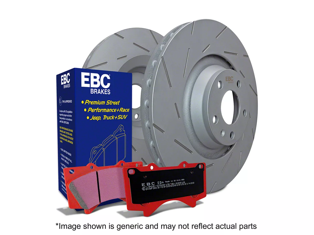 EBC Brakes Stage 15 Orangestuff 6-Lug Brake Rotor and Pad Kit; Rear (12-14 2WD/4WD F-150; 15-20 F-150 w/ Manual Parking Brake)