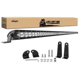 51-Inch Single Row LED Light Bar; Spot/Flood Combo Beam (Universal; Some Adaptation May Be Required)