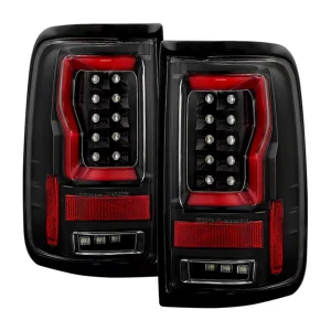 APEX Series Light Bar LED Tail Lights; Black Housing; Clear Lens (04-08 F-150 Styleside)