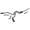 Flowmaster Outlaw Dual Exhaust System with Black Tips; Side/Rear Exit (21-26 5.0L F-150, Excluding Tremor)