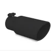 MBRP Angled Cut Rolled End Exhaust Tip; 4-Inch; Black (Fits 3-Inch Tailpipe)
