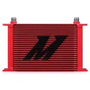 Mishimoto Universal 25-Row Oil Cooler; Red(Universal; Some Adaptation May Be Required)