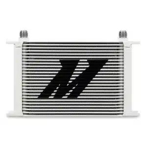 Mishimoto Universal 25-Row Oil Cooler; White(Universal; Some Adaptation May Be Required)