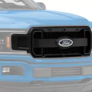 MP Concepts Upper Replacement Grille with LED Lighting and DRL; Matte Black (18-20 F-150, Excluding Raptor & XLT)