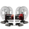 PowerStop Z23 Evolution Sport 6-Lug Brake Rotor and Pad Kit; Front and Rear (21-26 F-150 w/ Factory Max Tow/Haul Package 350mm Rear Rotors)