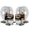 PowerStop Z36 Extreme Truck and Tow 6-Lug Brake Rotor and Pad Kit; Front and Rear (21-26 F-150 w/ Factory Max Tow/Haul Package 350mm Rear Rotors)