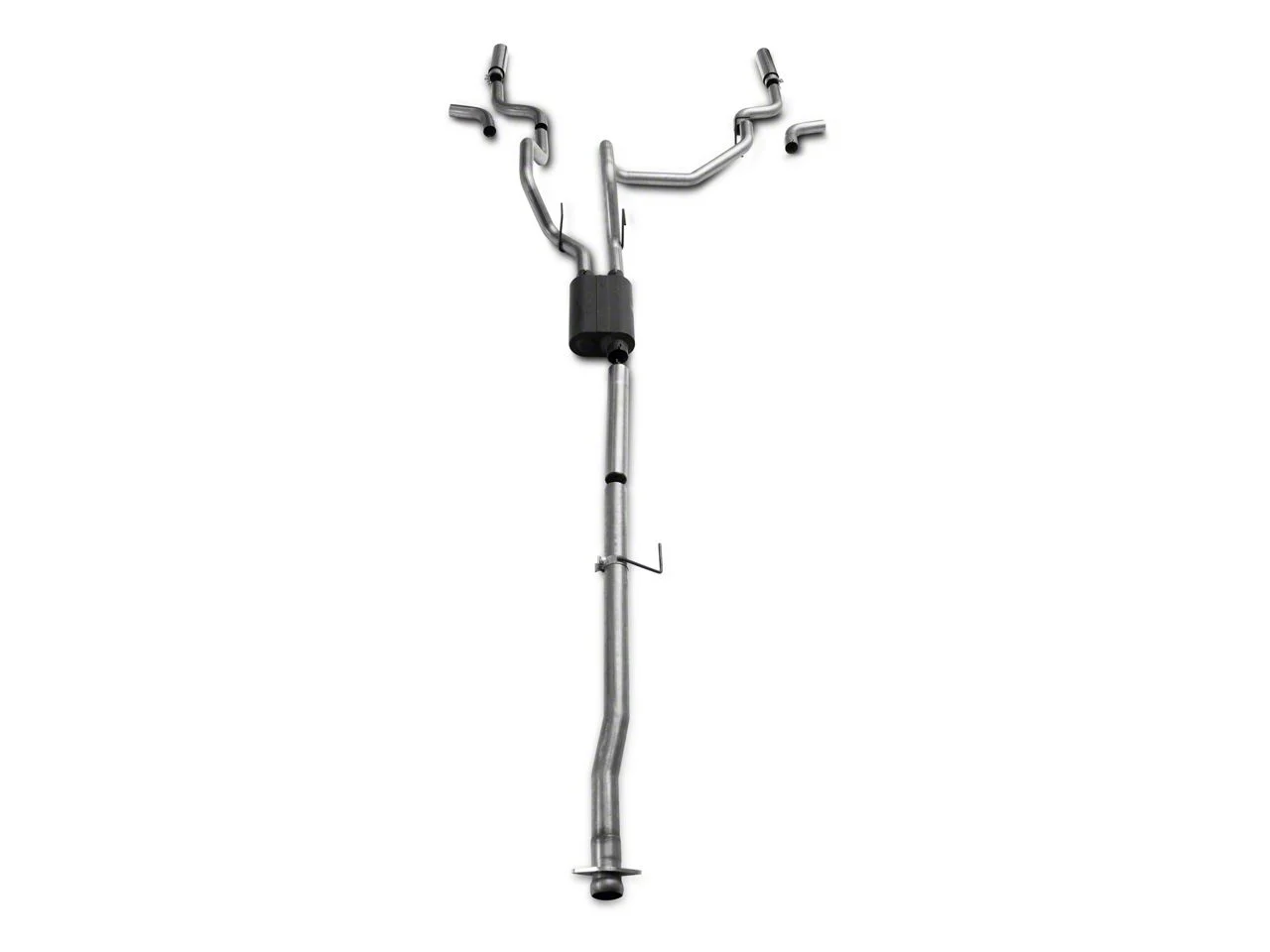 C&L Dual Exhaust System with Polished Tips; Side/Rear Exit (15-20 5.0L F-150) - Image 2