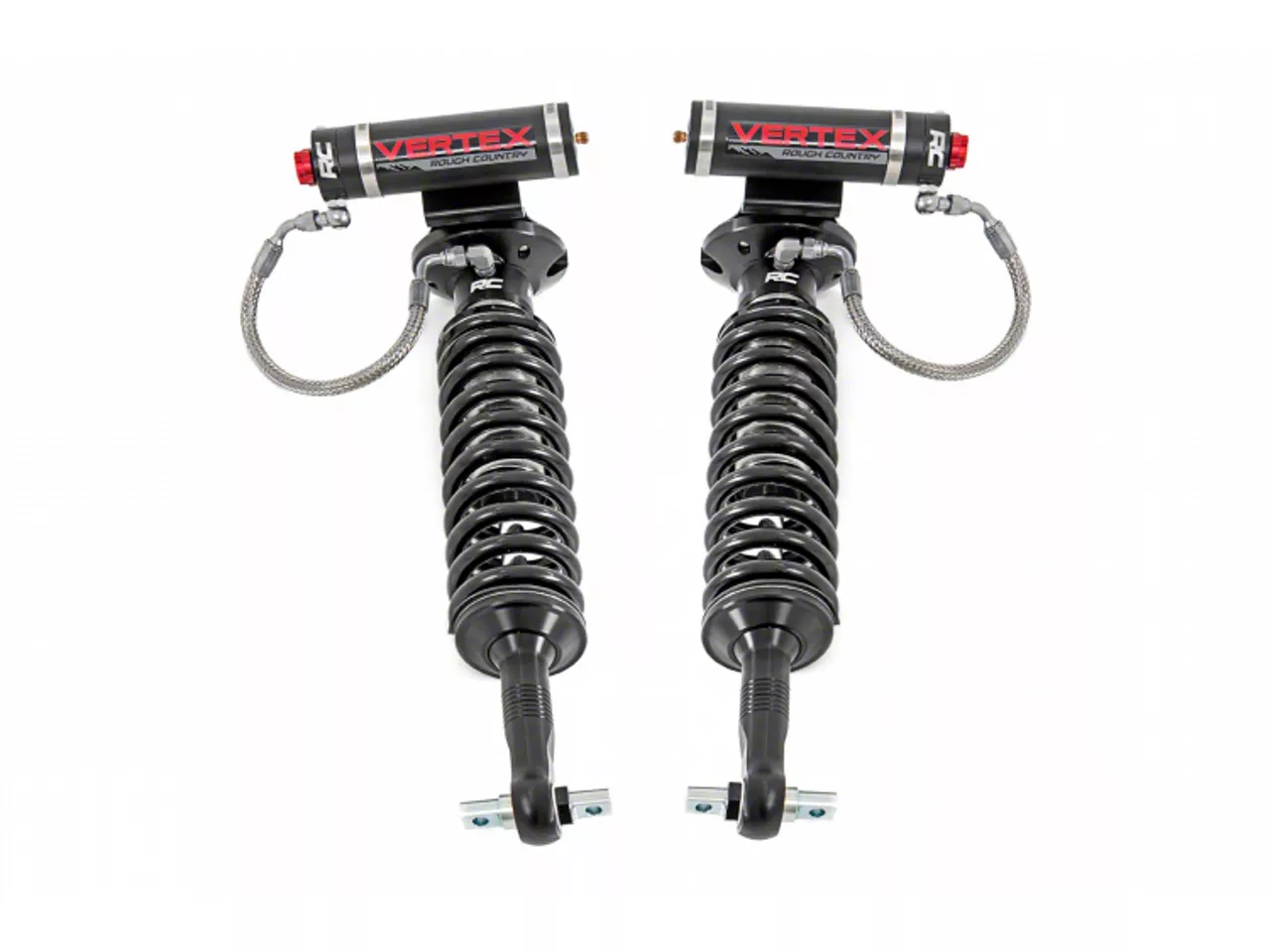 Rough Country Offroad Vertex 2.5 Reservoir Front Coil-Overs for 3-Inch Lift (14-26 4WD F-150, Excluding Raptor)