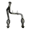 Alpha Catted Y-Pipe; Ceramic +500 Cell Catalytic Converter (21-26 5.0L F-150)