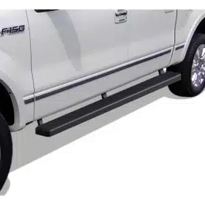5-Inch iStep Running Boards; Black(09-14 F-150 SuperCrew)Find parts that fit my vehicle