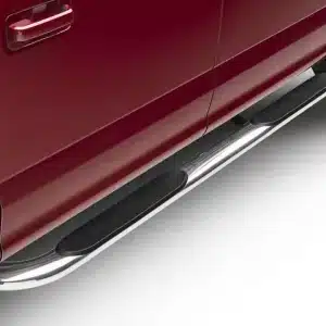 Barricade 4-Inch Oval 90 Degree Bent End Side Step Bars; Stainless Steel(15-26 F-150)Find parts that fit my vehicle