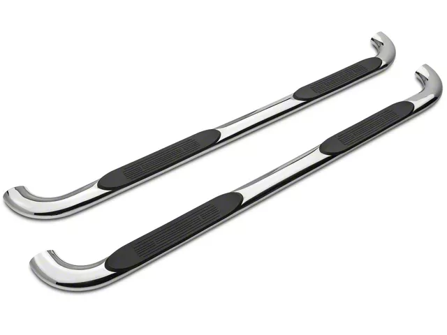 Barricade 4-Inch Oval 90 Degree Bent End Side Step Bars; Stainless Steel(15-26 F-150)Find parts that fit my vehicle - Image 2