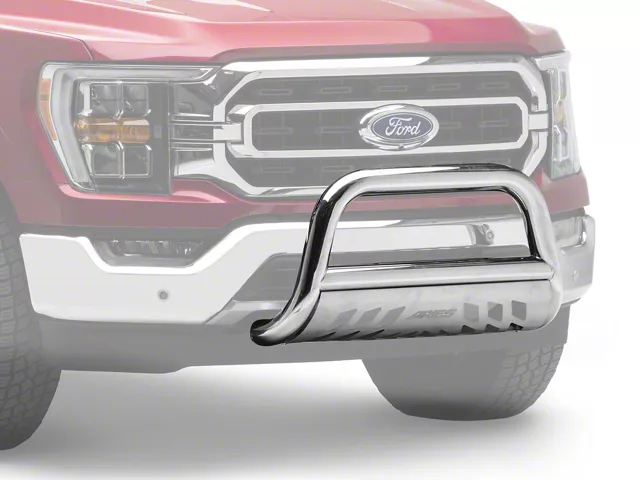3-Inch Bull Bar with Skid Plate; Stainless Steel(04-26 F-150, Excluding EcoBoost, Powerstroke & Raptor)Find parts that fit my vehicle
