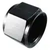 Aluminum Flare Cap; -8AN; Black
