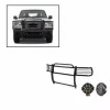 Grille Guard with 7-Inch Black Round LED Lights; Black(99-03 4WD F-150)Find parts that fit my vehicle