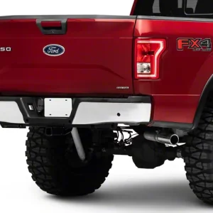 OEM Style Rear Bumper; Pre-Drilled for Backup Sensors; Chrome(15-20 F-150, Excluding Raptor)Find parts that fit my vehicle