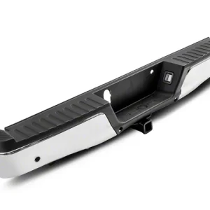 Alternative view of OEM Style Rear Bumper; Pre-Drilled for Backup Sensors; Chrome(15-20 F-150, Excluding Raptor)Find parts that fit my vehicle