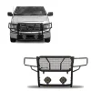 Rugged Heavy Duty Grille Guard with 7-Inch Black Round Flood LED Lights; Black(09-14 F-150, Excluding Raptor)Find parts that fit my vehicle