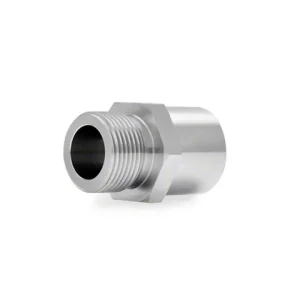 Alternative view of Mishimoto Stainless Steel Sandwich Plate Adapter; M22(Universal; Some Adaptation May Be Required)