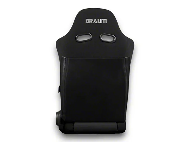 BRAUM Racing ADVAN Series Sport Reclinable Seats; Black Cloth with Alcantara Inserts(Universal; Some Adaptation May Be Required) - Image 2