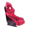 NRG Innovations SPECTRA Medium Bucket Seat; Ruby Micro Fiber with Confetti Back(Universal; Some Adaptation May Be Required)