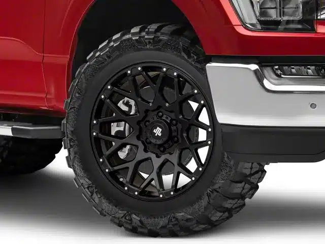 Mammoth Vex Satin Black Machined 6-Lug Wheel; 20x9; -6mm Offset (21-26 F-150)