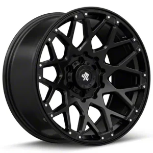 Alternative view of Mammoth Vex Satin Black Machined 6-Lug Wheel; 20x9; -6mm Offset (21-26 F-150)