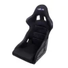NRG Innovations Medium Bucket Seat; Black Cloth and Leather(Universal; Some Adaptation May Be Required)
