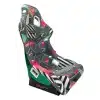 NRG Innovations Prisma Ultra Large Bucket Seat; Element Core Print in Vegan Suede(Universal; Some Adaptation May Be Required)