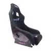 NRG Innovations SPECTRA Medium Bucket Seat; Black Micro Fiber with Confetti Back(Universal; Some Adaptation May Be Required)
