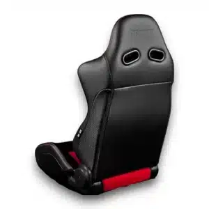 Alternative view of BRAUM Racing ADVAN Series Sport Reclinable Seats; Black Leatherette and Red Cloth(Universal; Some Adaptation May Be Required)